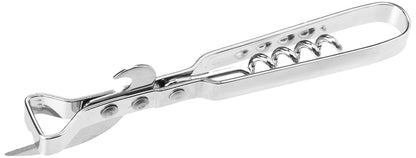 Chef Aid Can Opener with Corkscrew, Silver