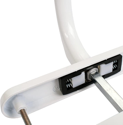 uPVC Door Handles Set Lever/Lever White 92pz - 210mm Screw to Screw - Back Plate 240mm