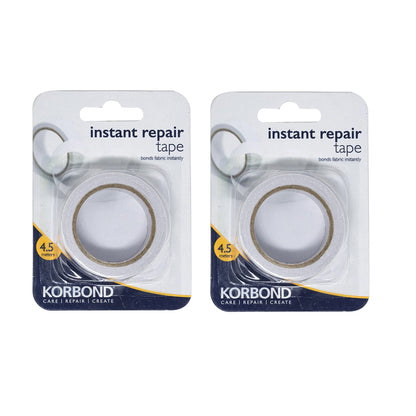 KORBOND Instant Bond Fabric Tape - NO IRONING REQUIRED - Emergency Fix Clothes Tape for Repair and Temporary Hems