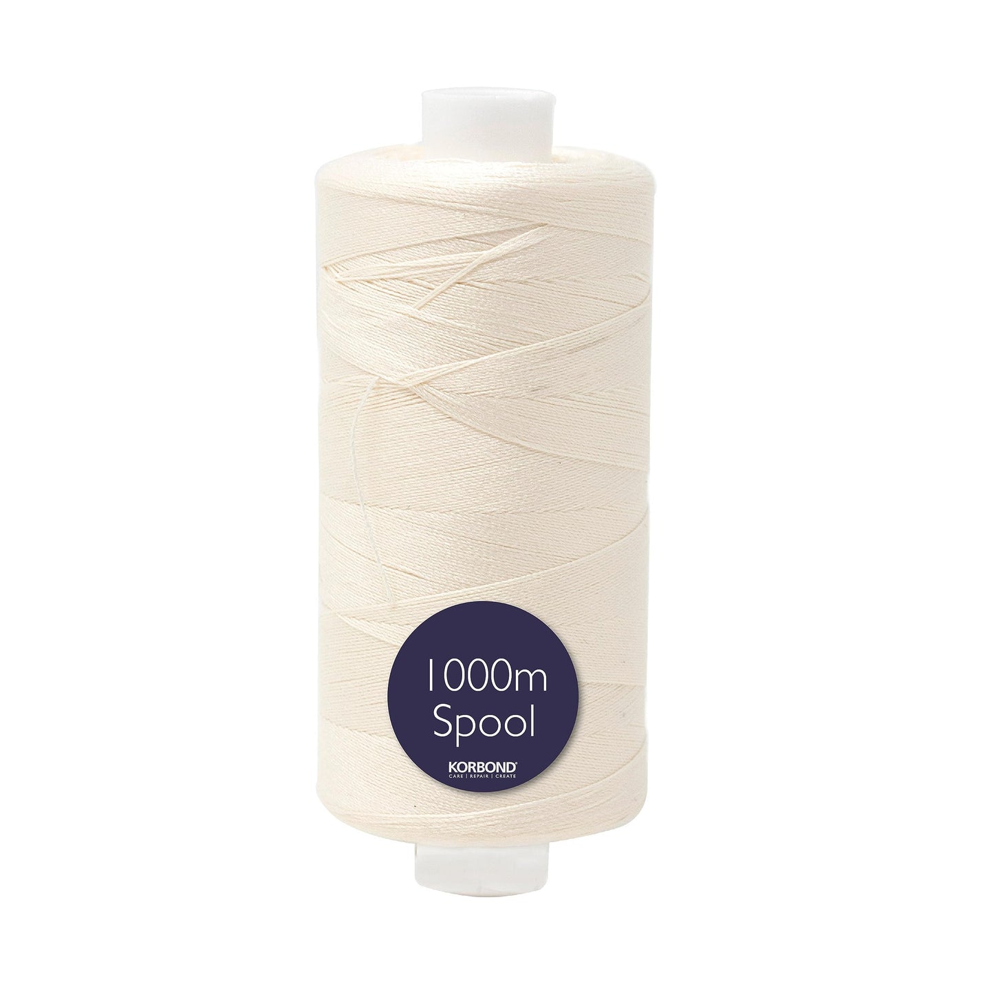 Korbond Sewing Thread - 1000m Polyester Coated Navy Thread – Sewing, Stitching and Quilting