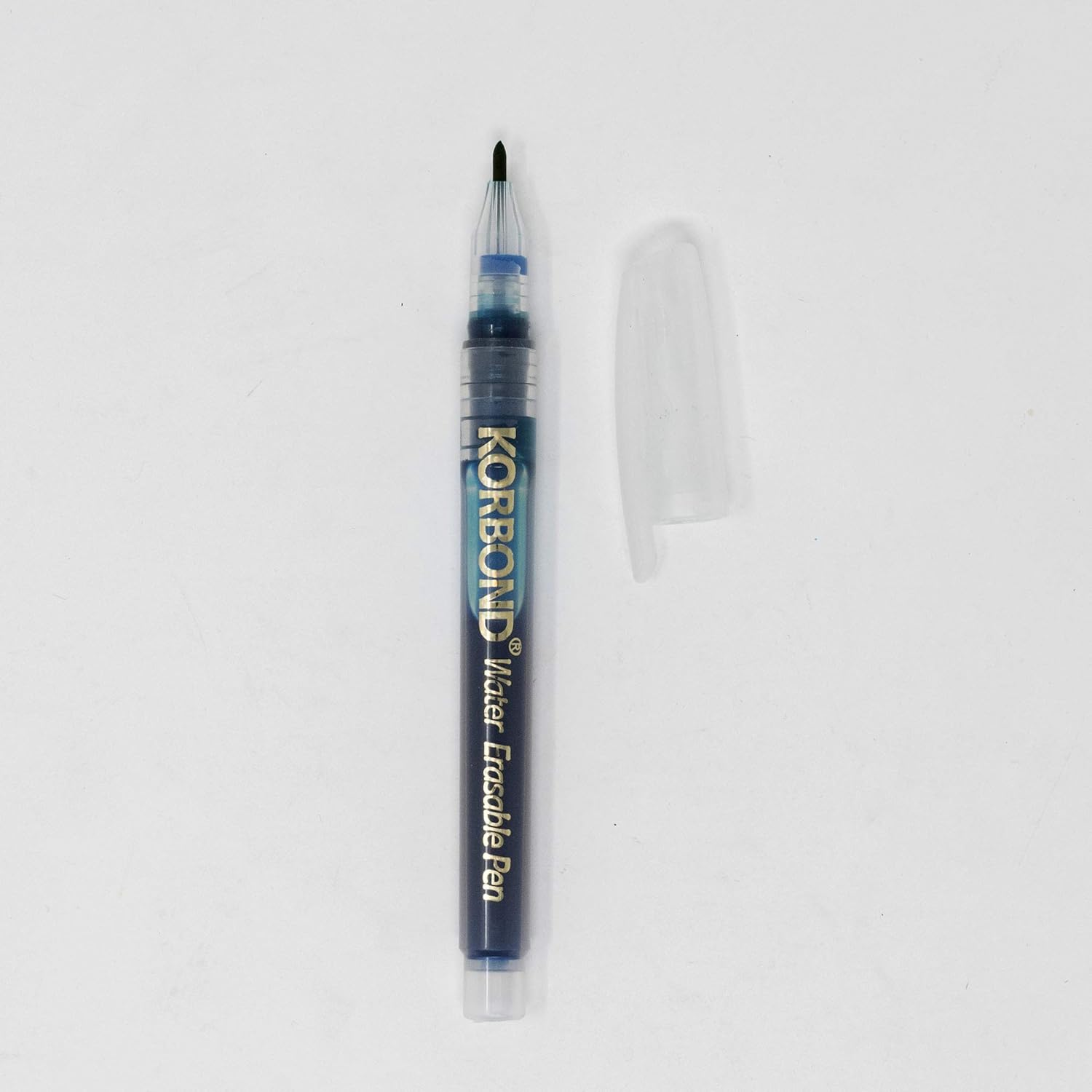 Korbond Water Erasable Marker, Blue Ink, Silver