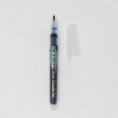 Korbond Water Erasable Marker, Blue Ink, Silver