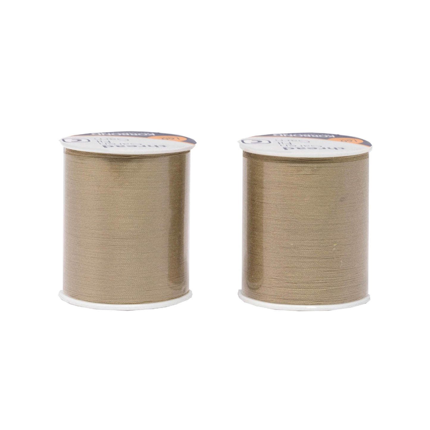 Korbond 320m Sewing Thread – 2 x 160m Spools -White Polyester – Hand and Machine Sewing