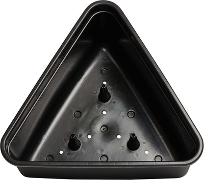 Clever Pots Triangular Cane Planter, Vegetable Planter for Outdoor use, Lightweight and Weather Resistant Tomato Planter & Garden Veg Planters, Ideal for Garden, Decking and Patios, Charcoal (461482)