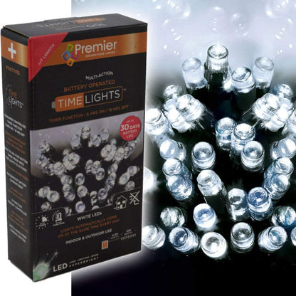Pines and Needles LB400IW 400 Battery Time Lights - Ice White