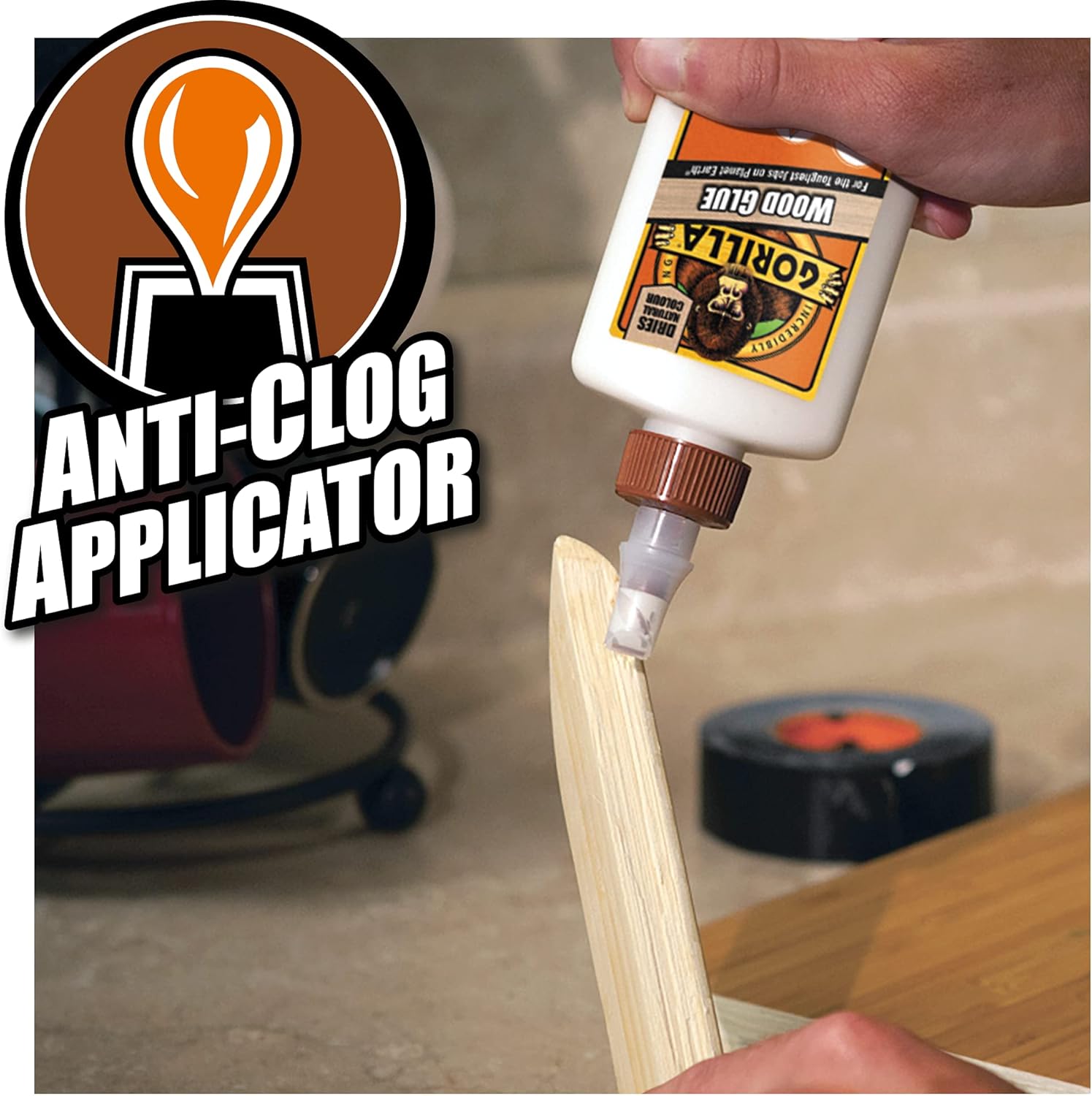 Gorilla 5044361 Wood Glue 1L (4 Pack)
