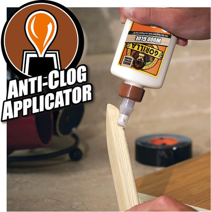 Gorilla 5044361 Wood Glue 1L (4 Pack)