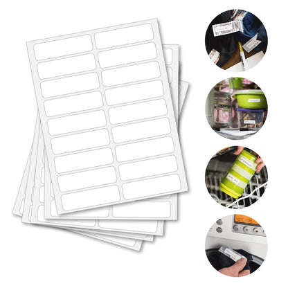 KORBOND Stick On Naming Labels, White, 36