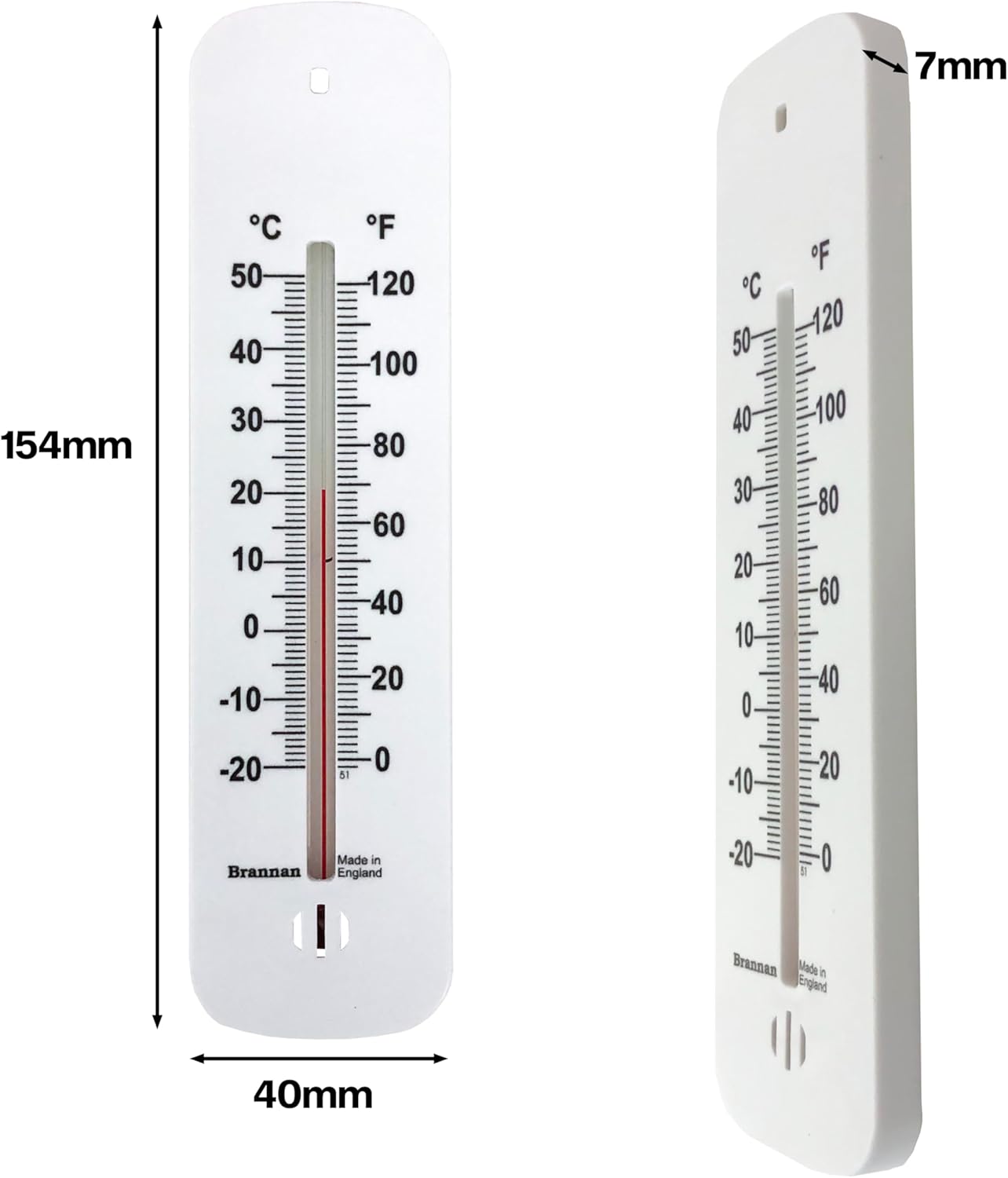 Brannan Short Wall Thermometer