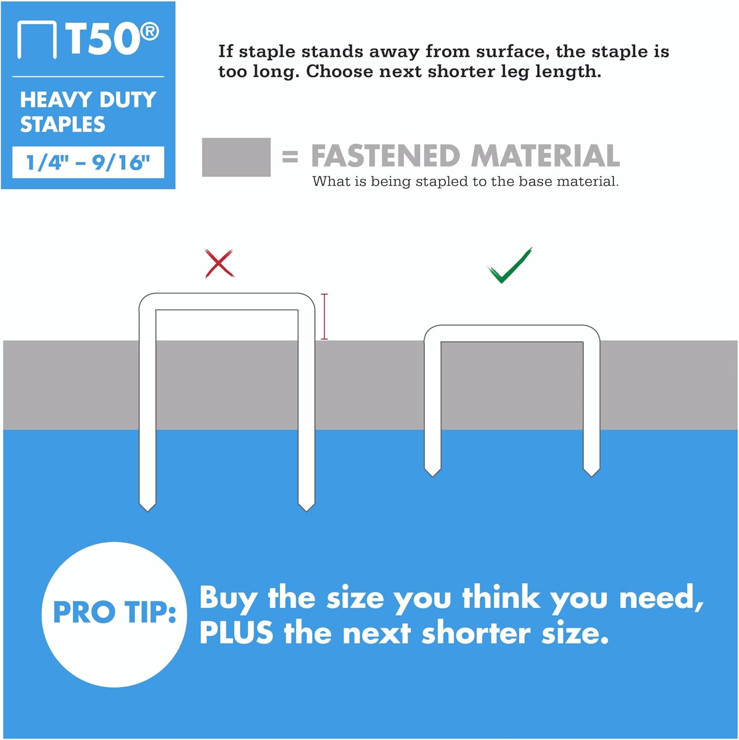 Arrow A50624 T50 Staples, 3/8 Inch (10 mm)