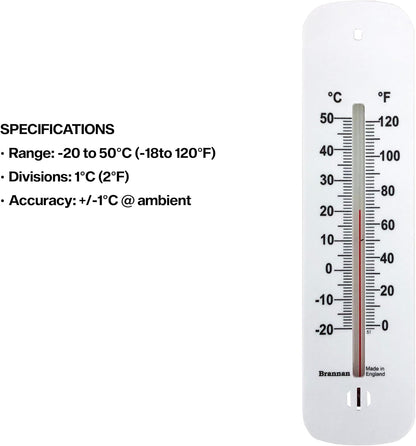 Brannan Short Wall Thermometer