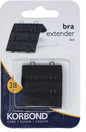 Korbond Double Hook Bra Extender – x 1 50mm Black Bra Extender – Machine Washable – Increase Bra Size By Up To 8cm – Comfort Fit