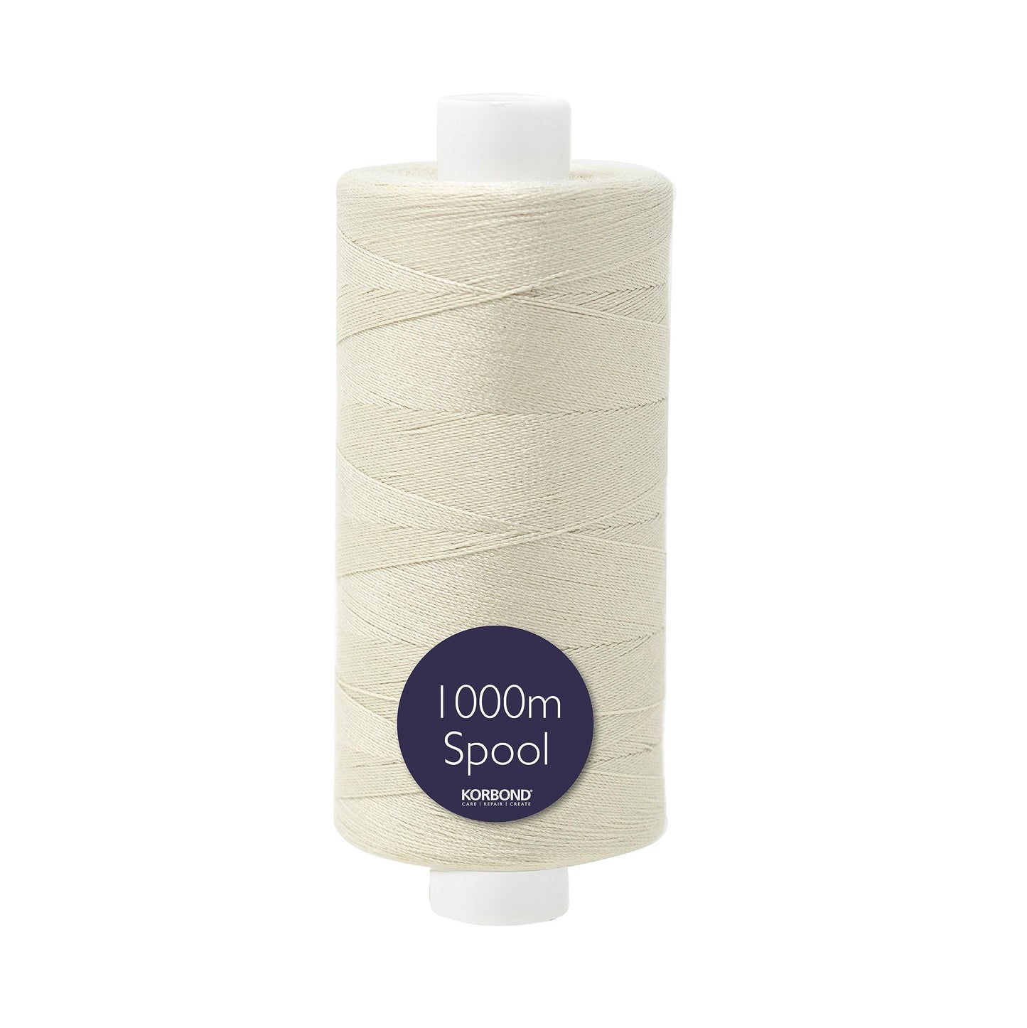 Korbond Sewing Thread - 1000m Polyester Coated Navy Thread – Sewing, Stitching and Quilting