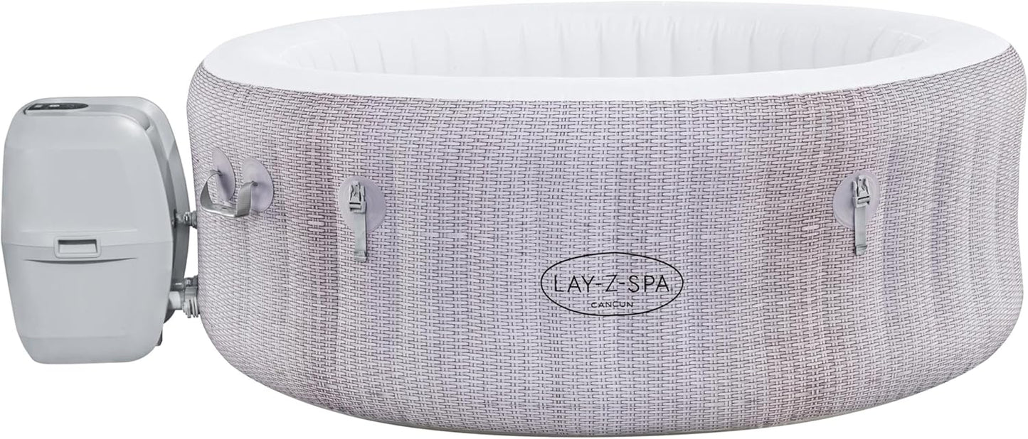 Lay-Z-Spa Cancun Signature AirJet Inflatable Hot Tub Spa 2-4 person, 1.80 m x 66 cm