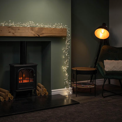 Samuel ALEXANDER 5.4m 860 LEDs Multi Action Ultra Bright Garland on Silver Wire in Warm White