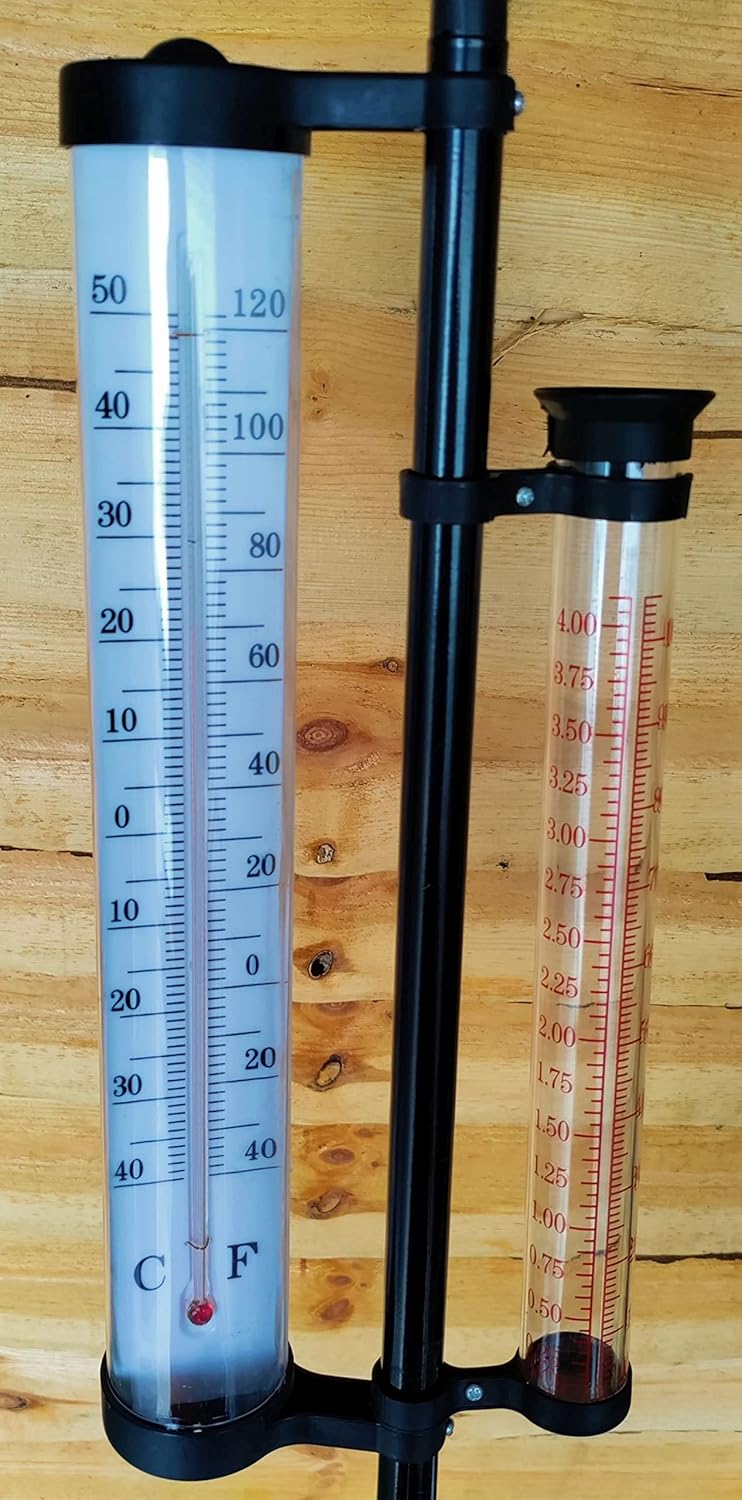 SupaGarden Outdoor Weather Station/Thermometer - Weather Vane and Rain Collector