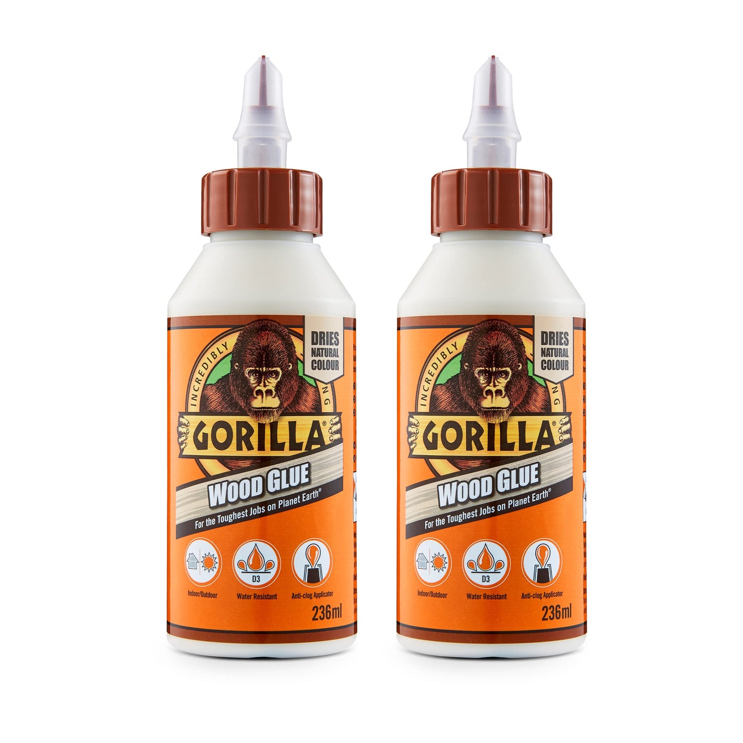 Gorilla 5044361 Wood Glue 1L (4 Pack)