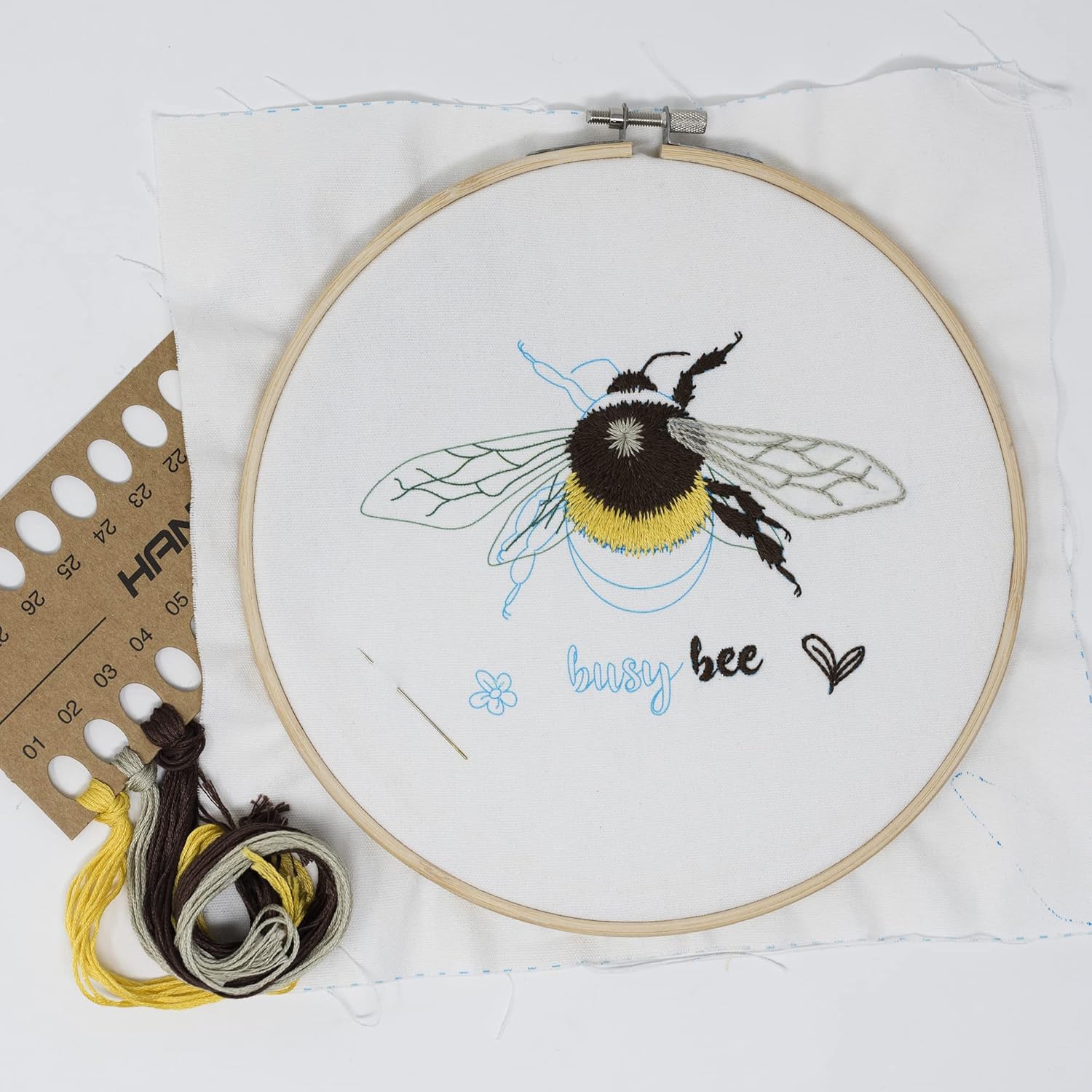 KORBOND Embroidery Kit - Busy Bee Design
