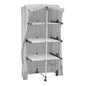BLACK+DECKER 63099 3-Tier Heated Clothes Airer Aluminium, Cool Grey, 140cm x 73cm x 68cm