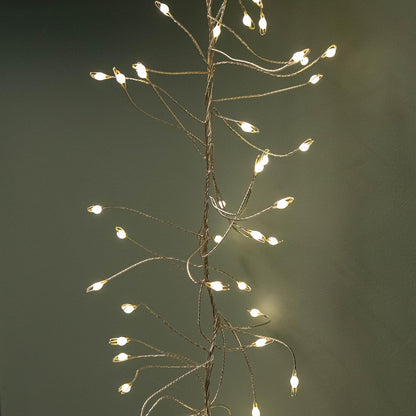 Samuel ALEXANDER 5.4m 860 LEDs Multi Action Ultra Bright Garland on Silver Wire in Warm White