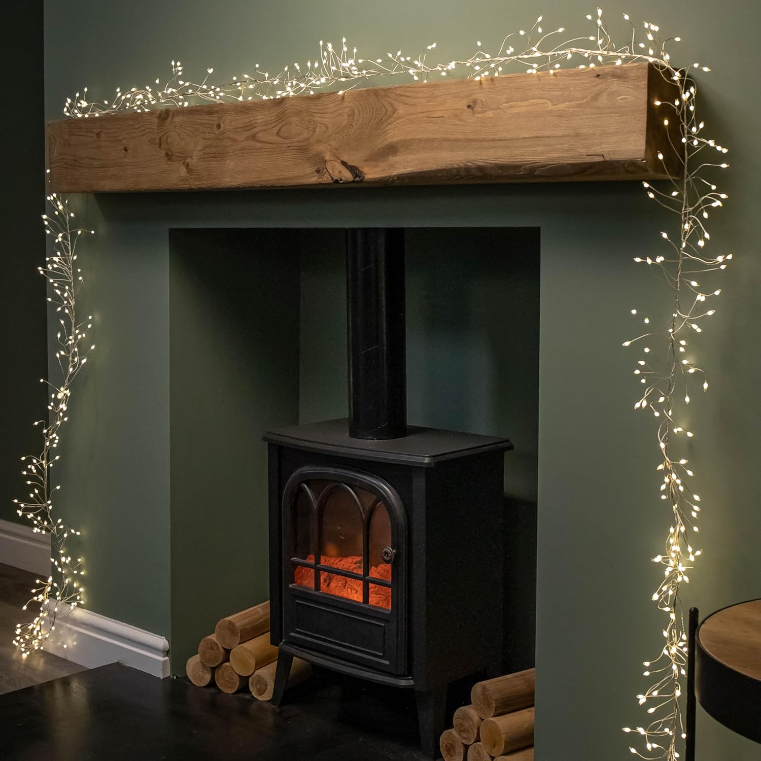 Samuel ALEXANDER 5.4m 860 LEDs Multi Action Ultra Bright Garland on Silver Wire in Warm White
