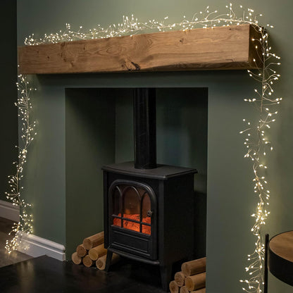 Samuel ALEXANDER 5.4m 860 LEDs Multi Action Ultra Bright Garland on Silver Wire in Warm White