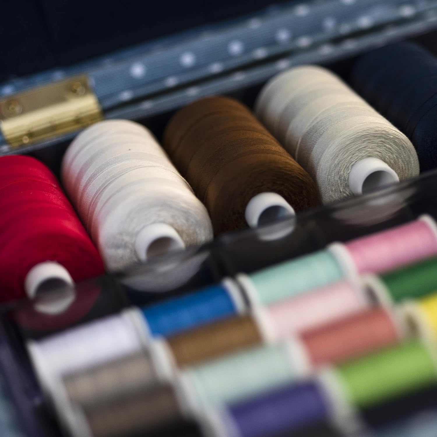 Korbond Sewing Thread - 1000m Polyester Coated Navy Thread – Sewing, Stitching and Quilting
