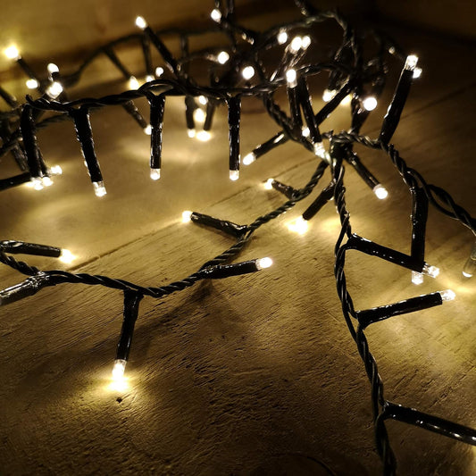 Premier Decorations - 1000 Multi Action TreeBrights LED Lights with Timer - Warm White