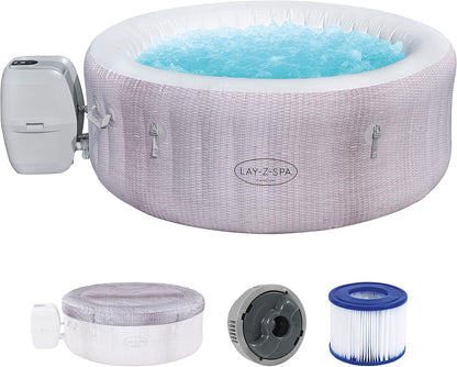 Lay-Z-Spa Cancun Signature AirJet Inflatable Hot Tub Spa 2-4 person, 1.80 m x 66 cm