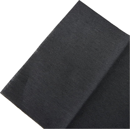 KORBOND Cotton Extra Wide Iron On Mender – Black - 12cm x 45cm – Invisible Permanent Mending – No Sewing Required - Ideal for Clothes & Garments: Trousers, Dresses, Jeans, Jumpers, Linen, School