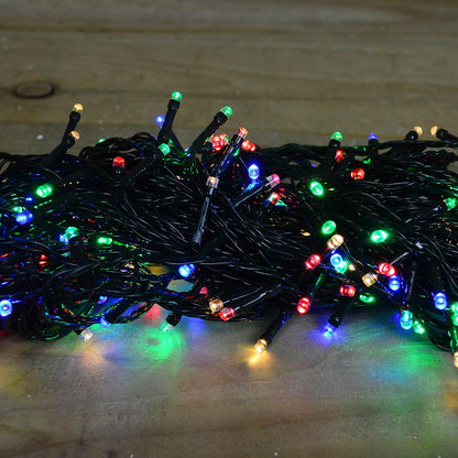 360 LED (28.7m) Premier Supabright LED Christmas Lights with Timer Multi Coloured